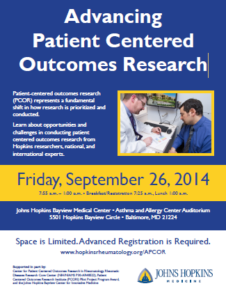 Watch the Advancing Patient Centered Outcomes Research Event