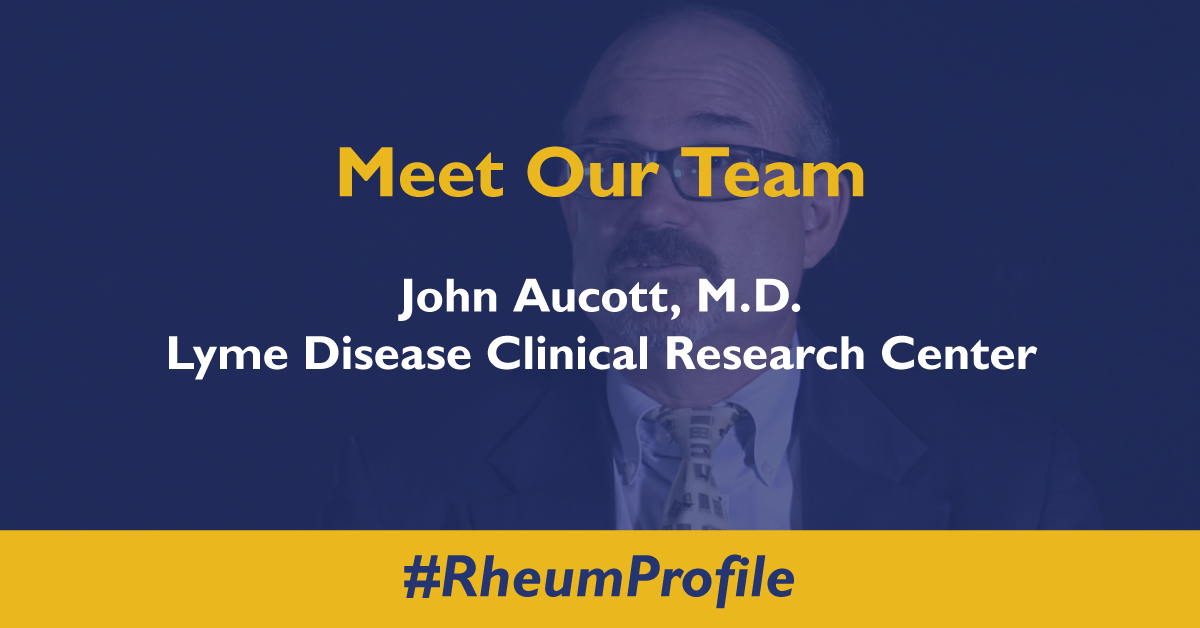 Meet Our Team – Dr. John Aucott of the Lyme Disease Clinical Research Center