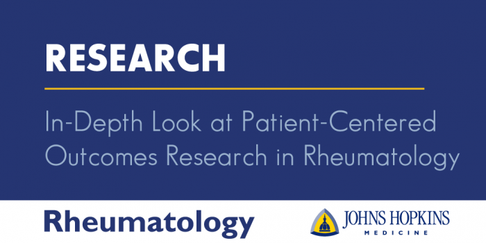 In Depth Look At Patient Centered Outcomes Research In Rheumatology